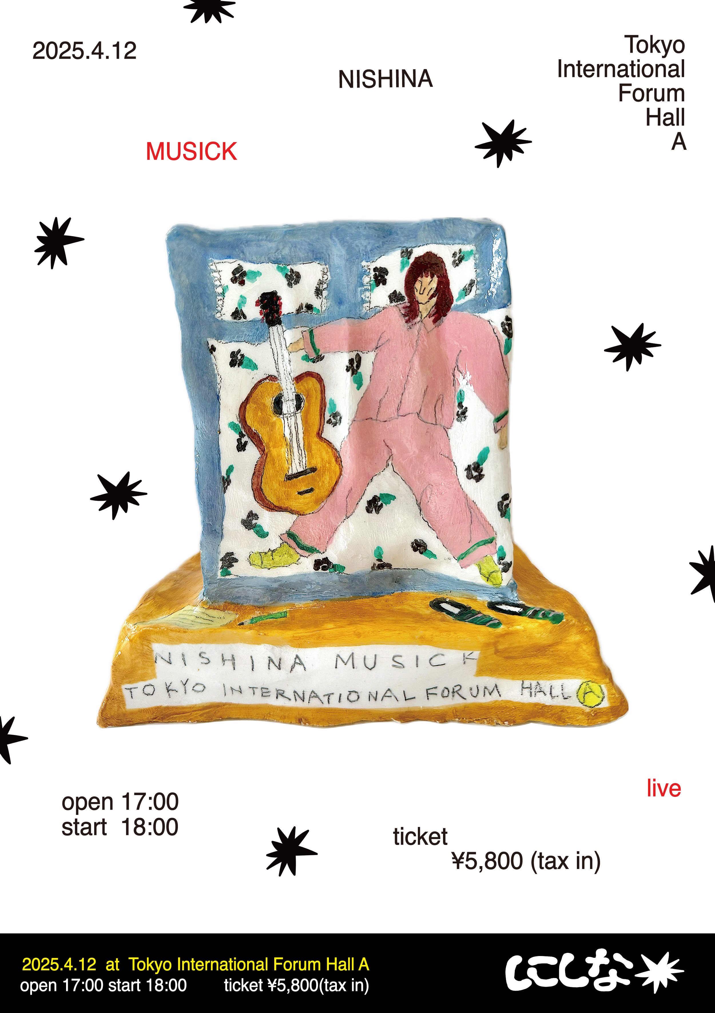 【新品未着用】【再値下げ】SHE Tokyo Niki Swan Tweed ワンマン】MUSICK at 東京国際フォーラム ホールA – 2025.4.12 (Sat